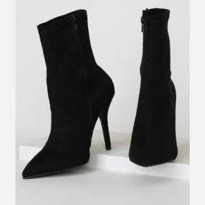 Black booties women's size 9 S